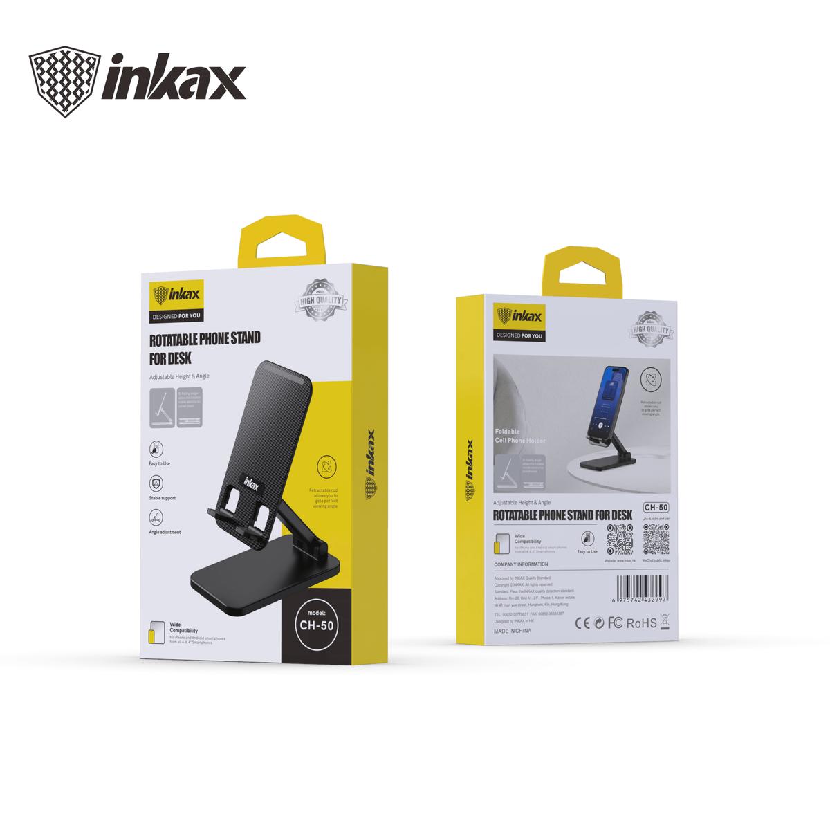Inkax – Adjustable & Rotatable Phone Stand For Desk CH-50