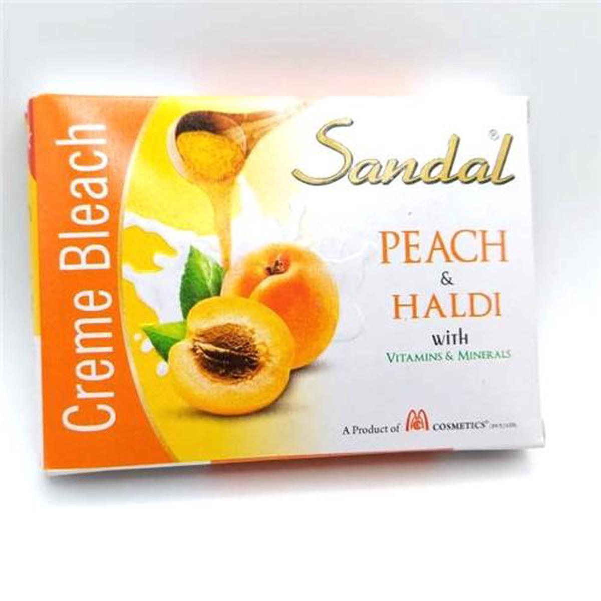 Sandal Peach & Haldi – Creme Bleach