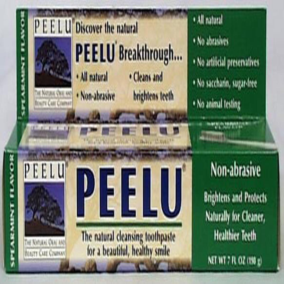 Peelu Toothpaste Spearmint Fluoride Free – 7 ozs.