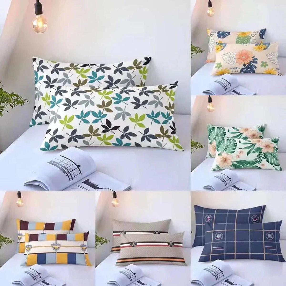 Assorted Color Pillow Case Set – 48 x 74CM x 2Pcs