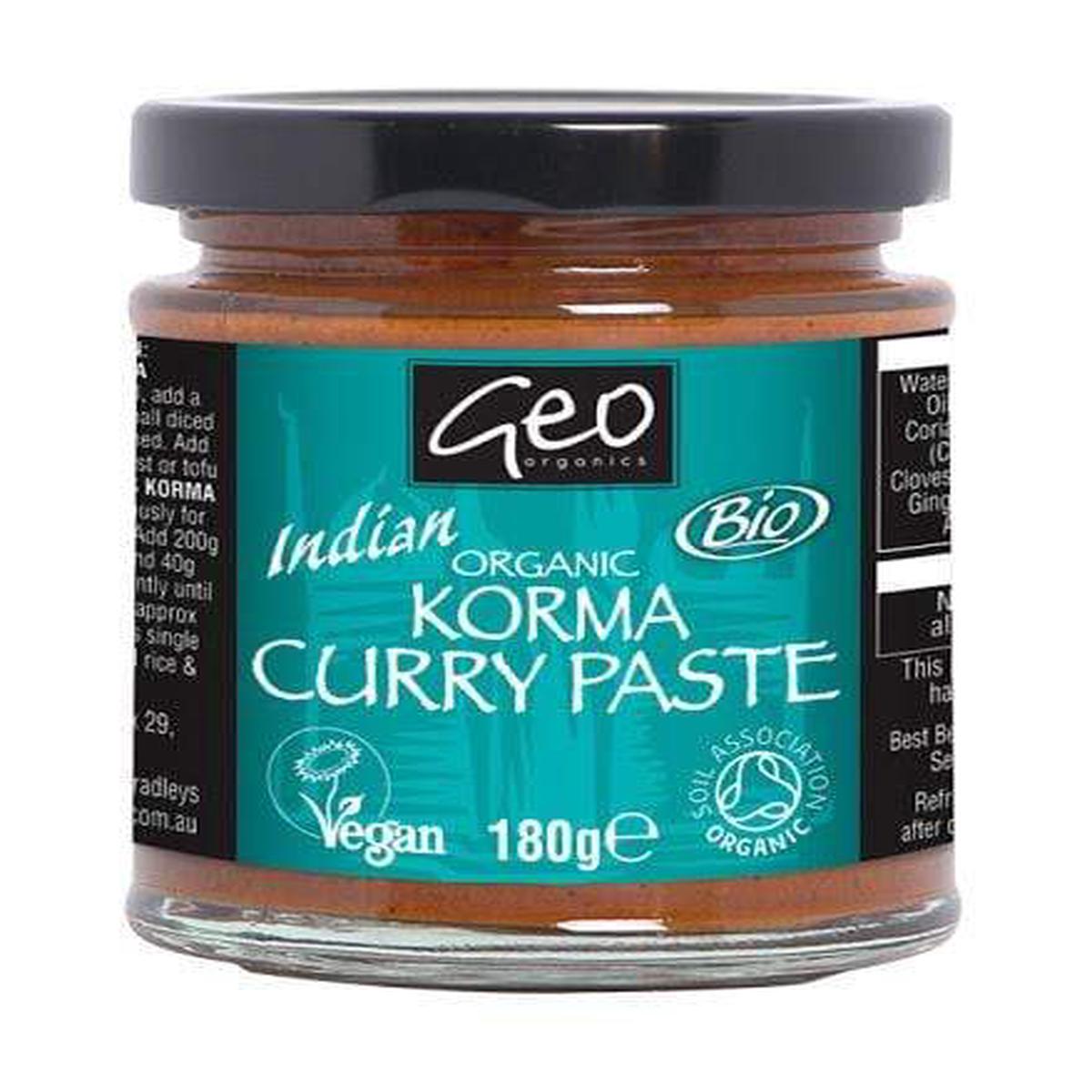 Geo Organics Korma Curry Paste 180g