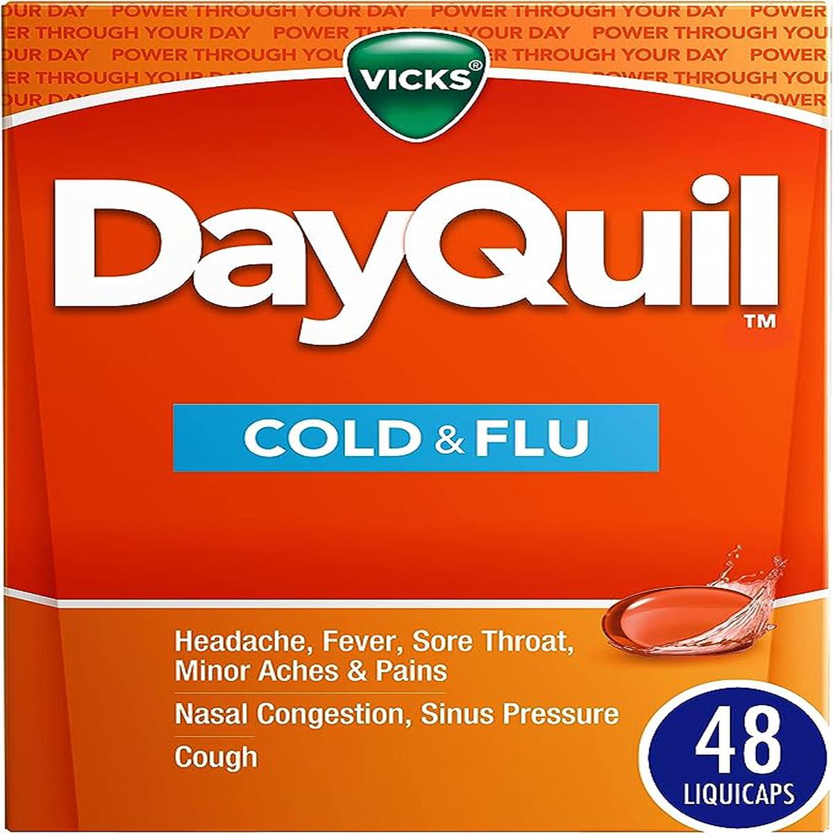 Vicks Dayquil Cold & Flu Liquid Capsules 48ct