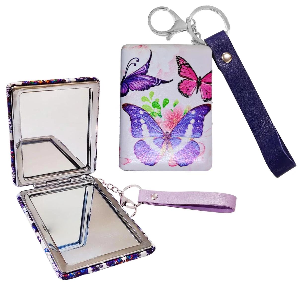 Compact Makeup Mirror With Key Chain – KT049