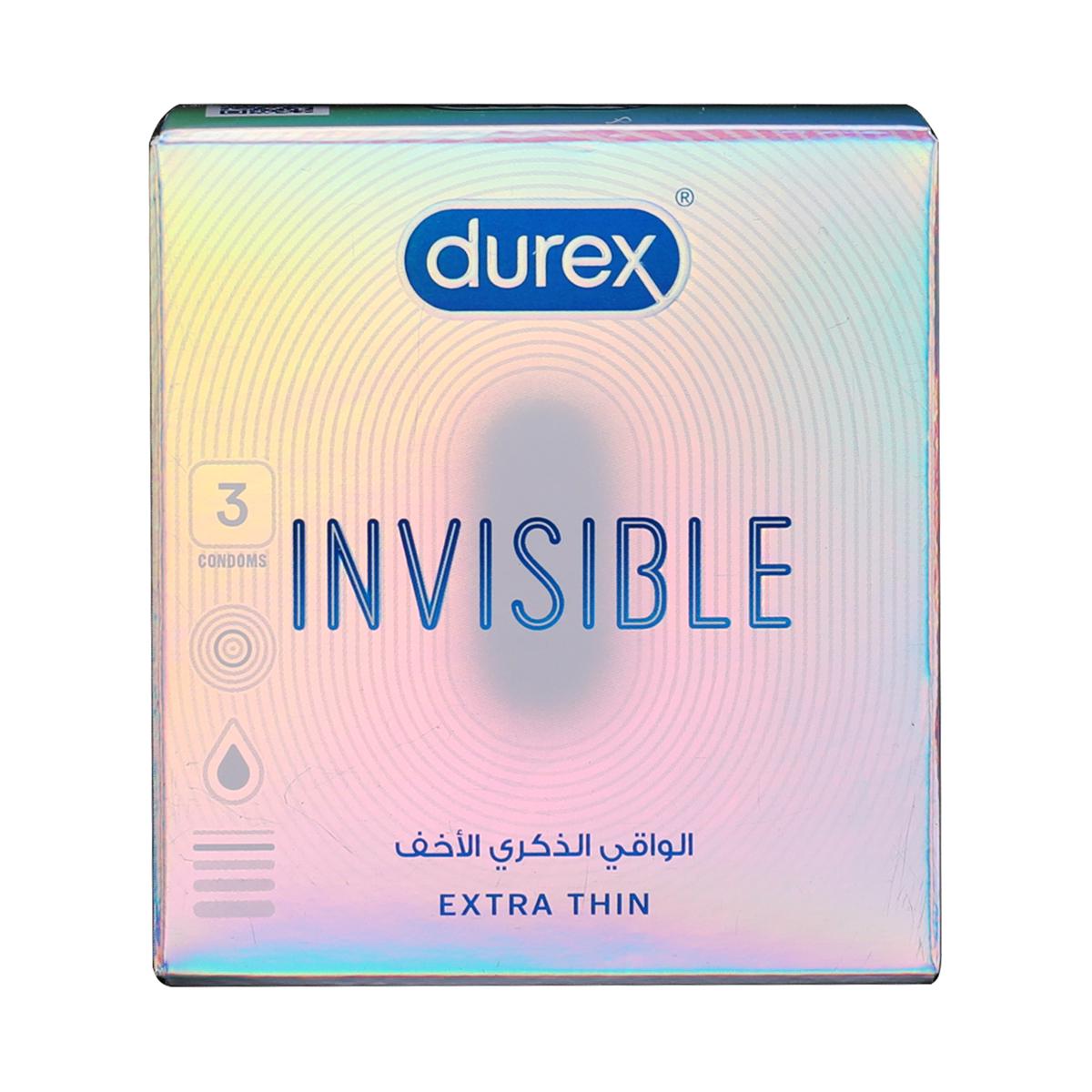 Durex Invisible Extra Thin Condoms 3’S