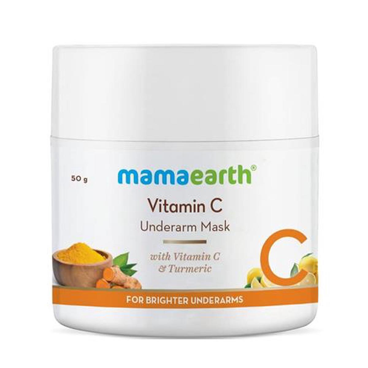 Mamaearth Vitamin C Underarm Mask with Vitamin C & Turmeric for Brighter Underarms – 50 g