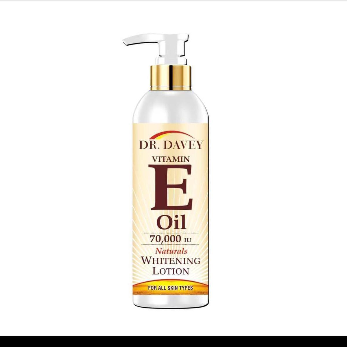 Dr.Davey Vitamin E Oil 70,000 IU Natural Whitening Lotion – 300ml