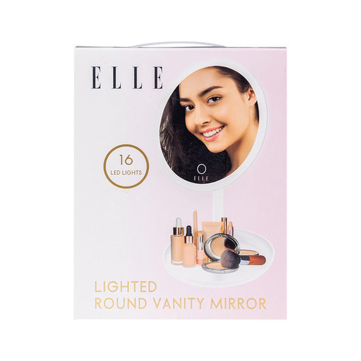 Elle Round Lighted Vanity Mirror