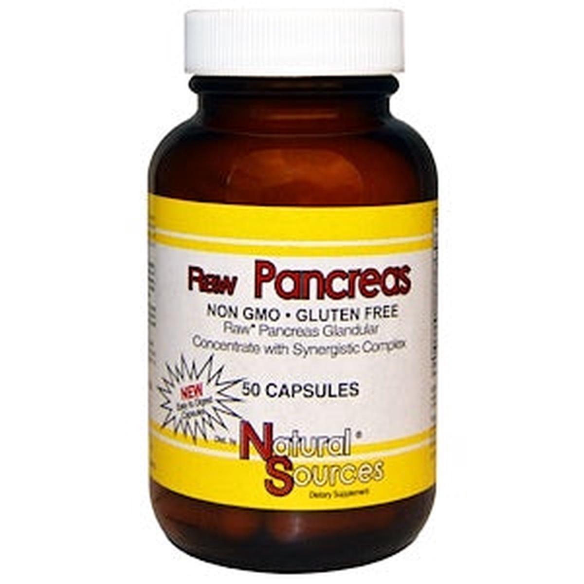 Raw Pancreas, 50 Capsules