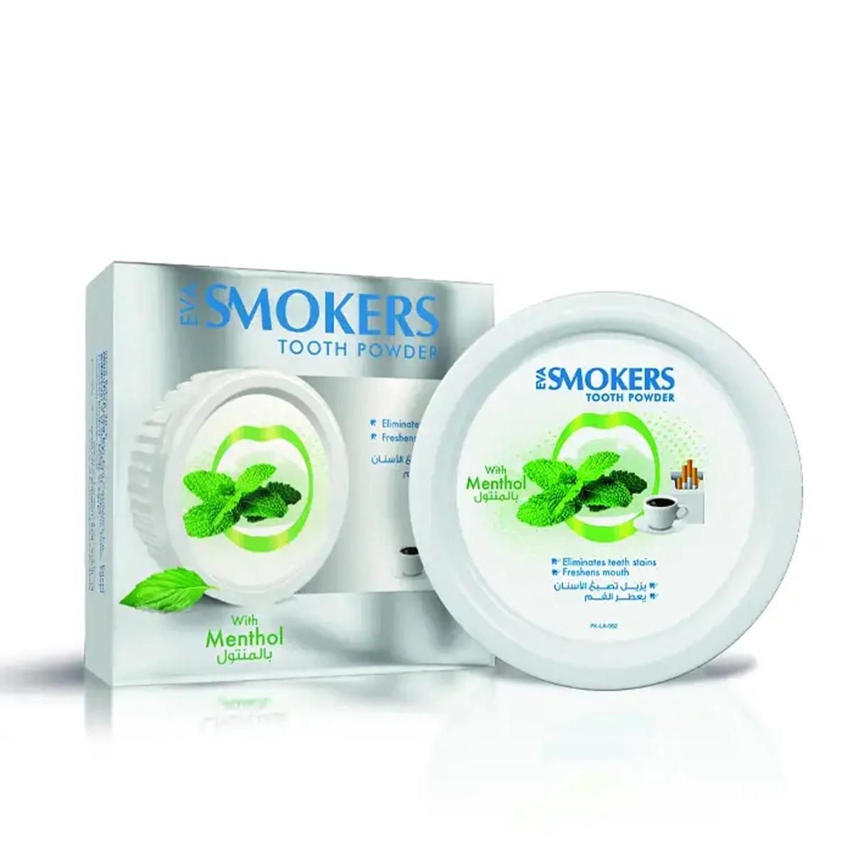 Eva Smokers Cleansing Tooth Powder With Menthol – 40g
