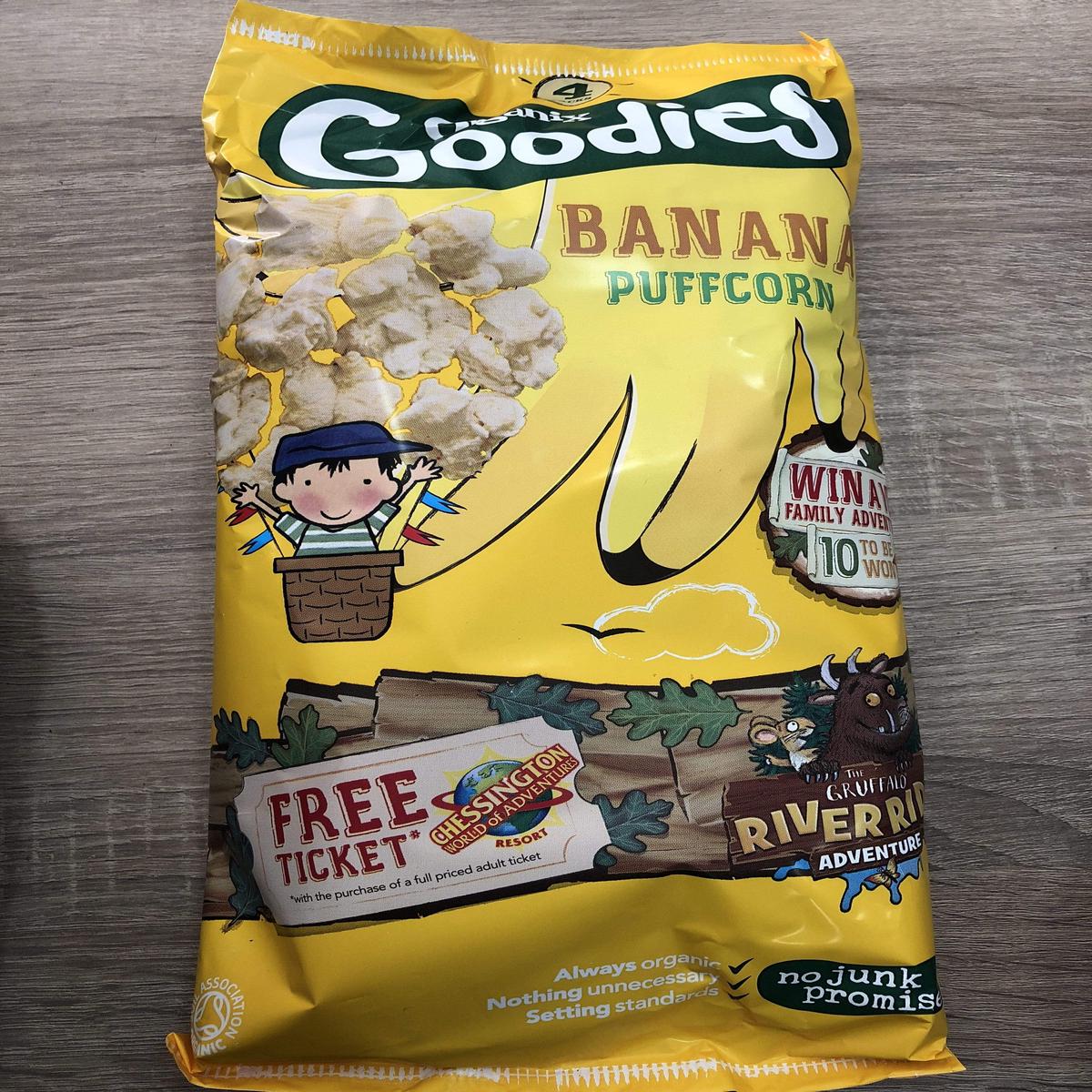 Goodies Banana Puffcorn 4x10g Multipack