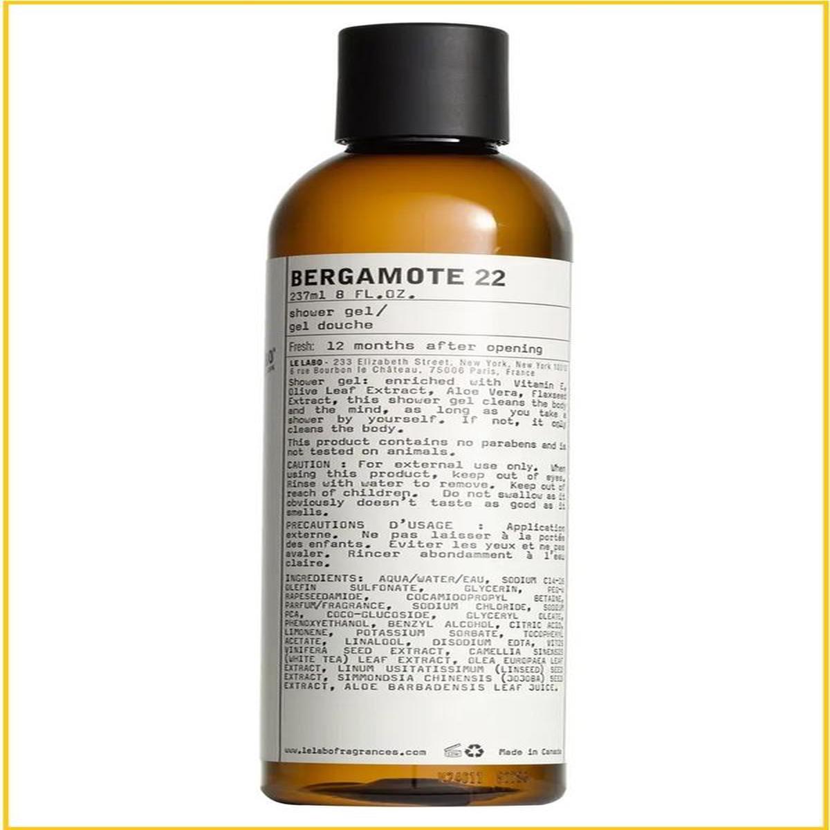 LE LABO BERGAMOTE 22 SHOWER GEL 237ML