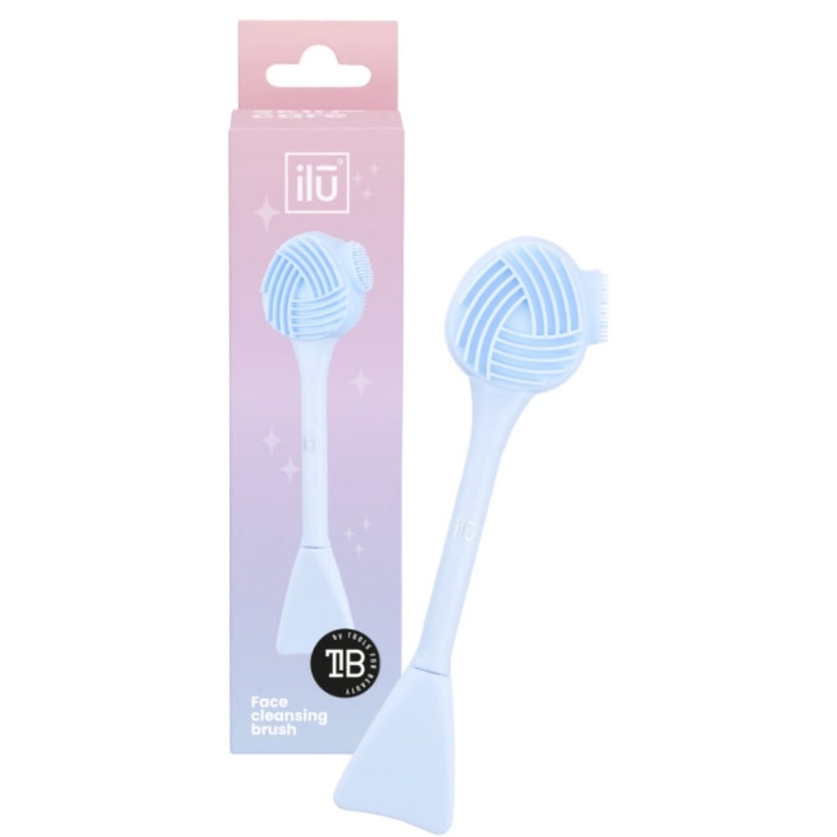 Silicone Face Cleansing Brush Multi-Textured – Blue