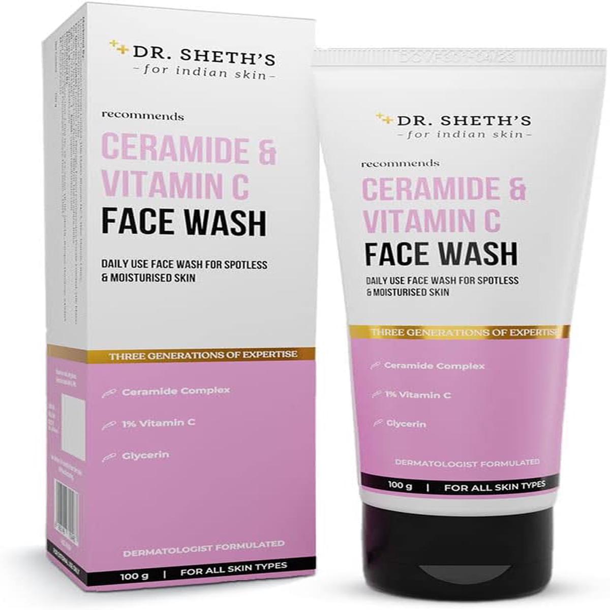 Dr. Sheth’s Ceramide & Vitamin C Facewash 100 ml