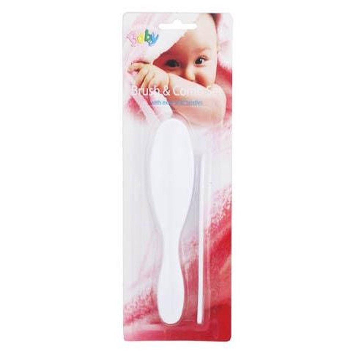 BABY BRUSH & COMB SET – WHITE